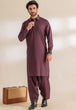 GRAPE-COTTON-KURTA SHALWAR - (KSRR24-005)