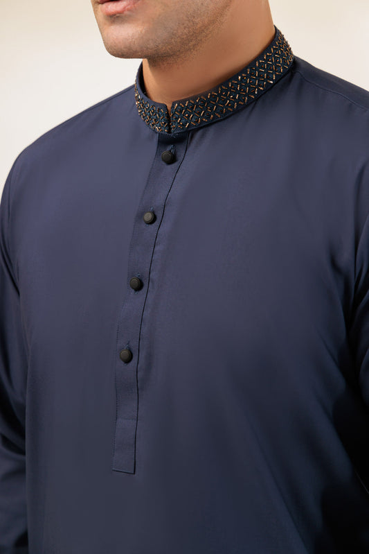 I-BRASS-BLENDED-KURTA SHALWAR - (KSRR24-010)