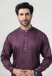 GRAPE-COTTON-KURTA SHALWAR - (KSRR24-016)