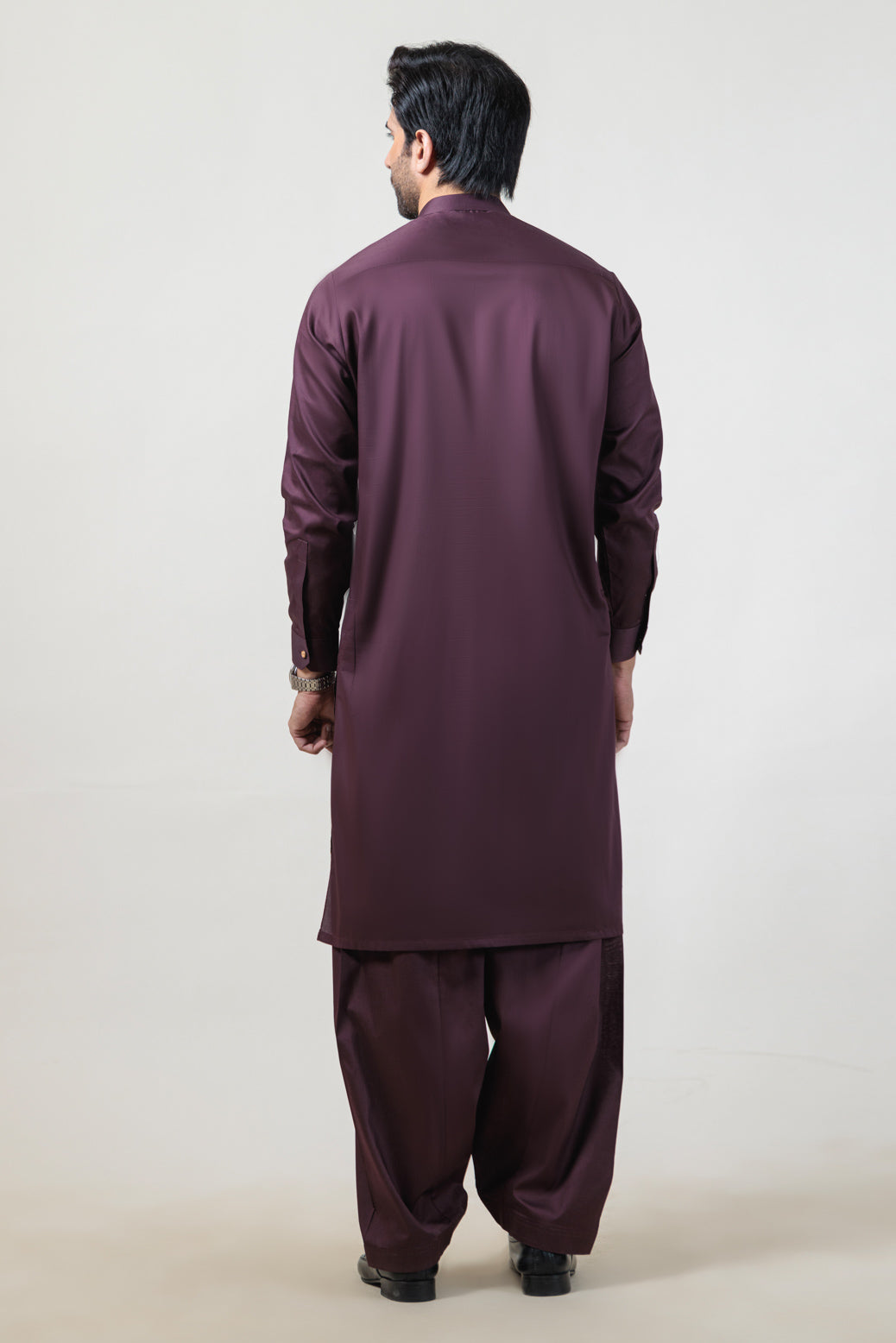 GRAPE-COTTON-KURTA SHALWAR - (KSRR24-016)