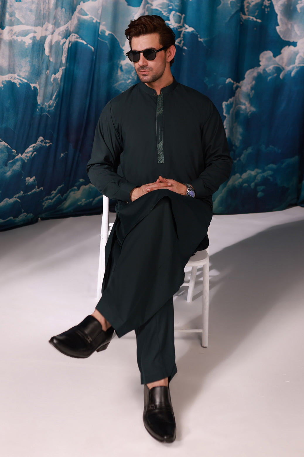 SALMANDR-BLENDED-KURTA SHALWAR - (KSRW24-015)