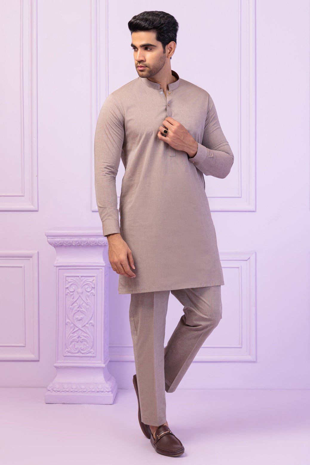 HAZEL-YARN DYED-KURTA TROUSER - (KSS24-031)