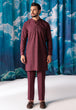 WINE-BLENDED-KURTA TROUSER - (KSW24-004)