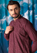 WINE-BLENDED-KURTA TROUSER - (KSW24-004)