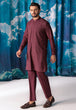 WINE-BLENDED-KURTA TROUSER - (KSW24-004)