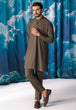 V-GREEN-BLENDED-KURTA TROUSER - (KSW24-006)