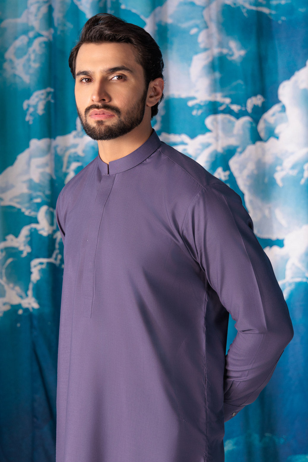 G-THSTLE-BLENDED-KURTA TROUSER - (KSW24-009)