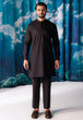 BLACK-BLENDED-KURTA TROUSER - (KSW24-011)