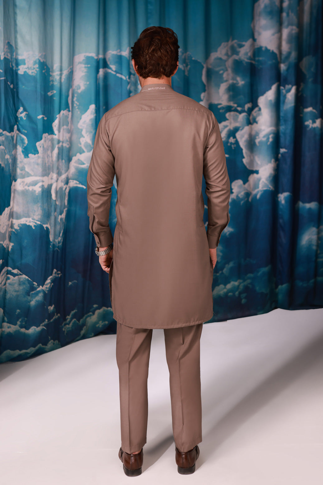 W-STONE-BLENDED-KURTA SHALWAR - (KSW24-014)