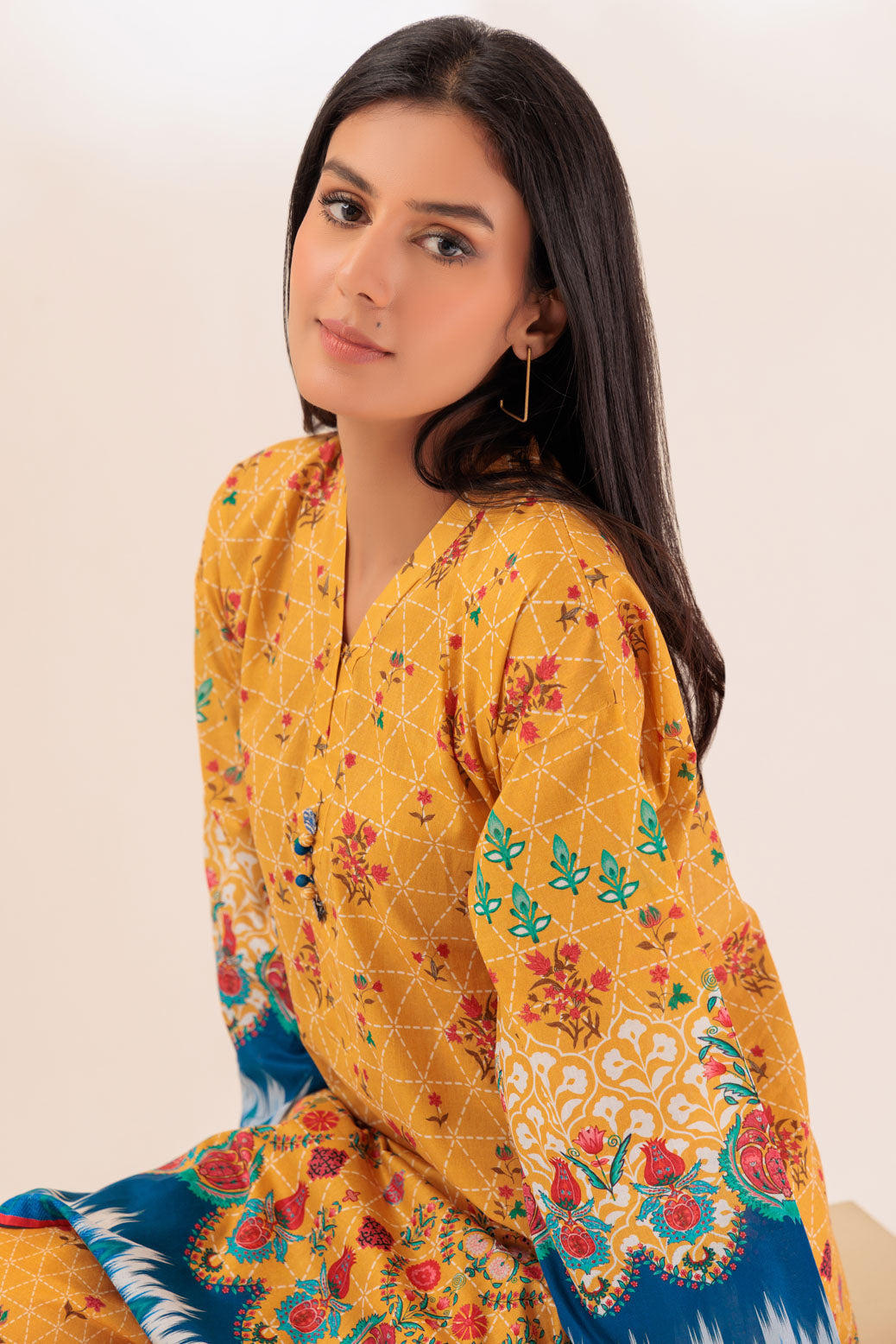 MUSTARD-LAWN-2 PIECE (PWS1232P18)