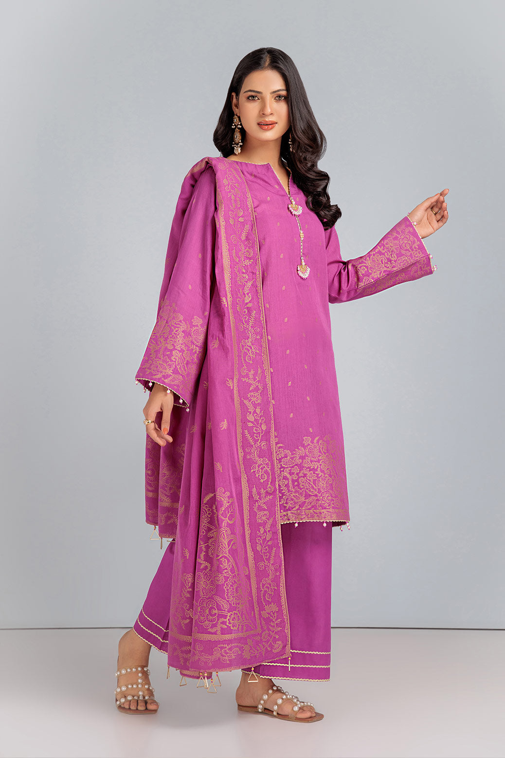 PURPLE-JACQUARD-3 PIECE (RBN233P12)