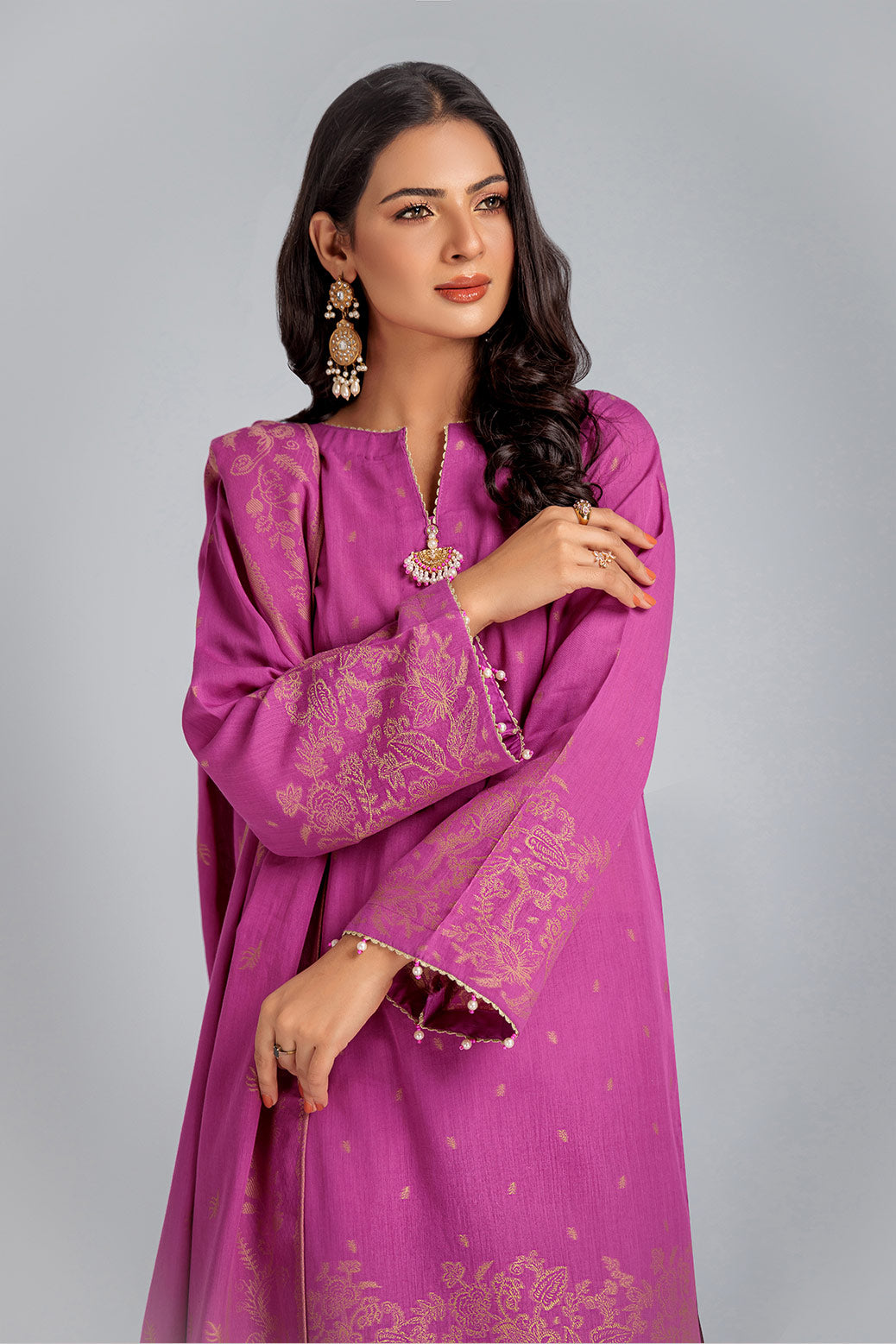 PURPLE-JACQUARD-3 PIECE (RBN233P12)