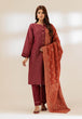 MAROON-JACQUARD-3 PIECE (SBN233P18)