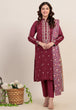 MAROON-CAMBRIC-3 PIECE (SS1243P23)