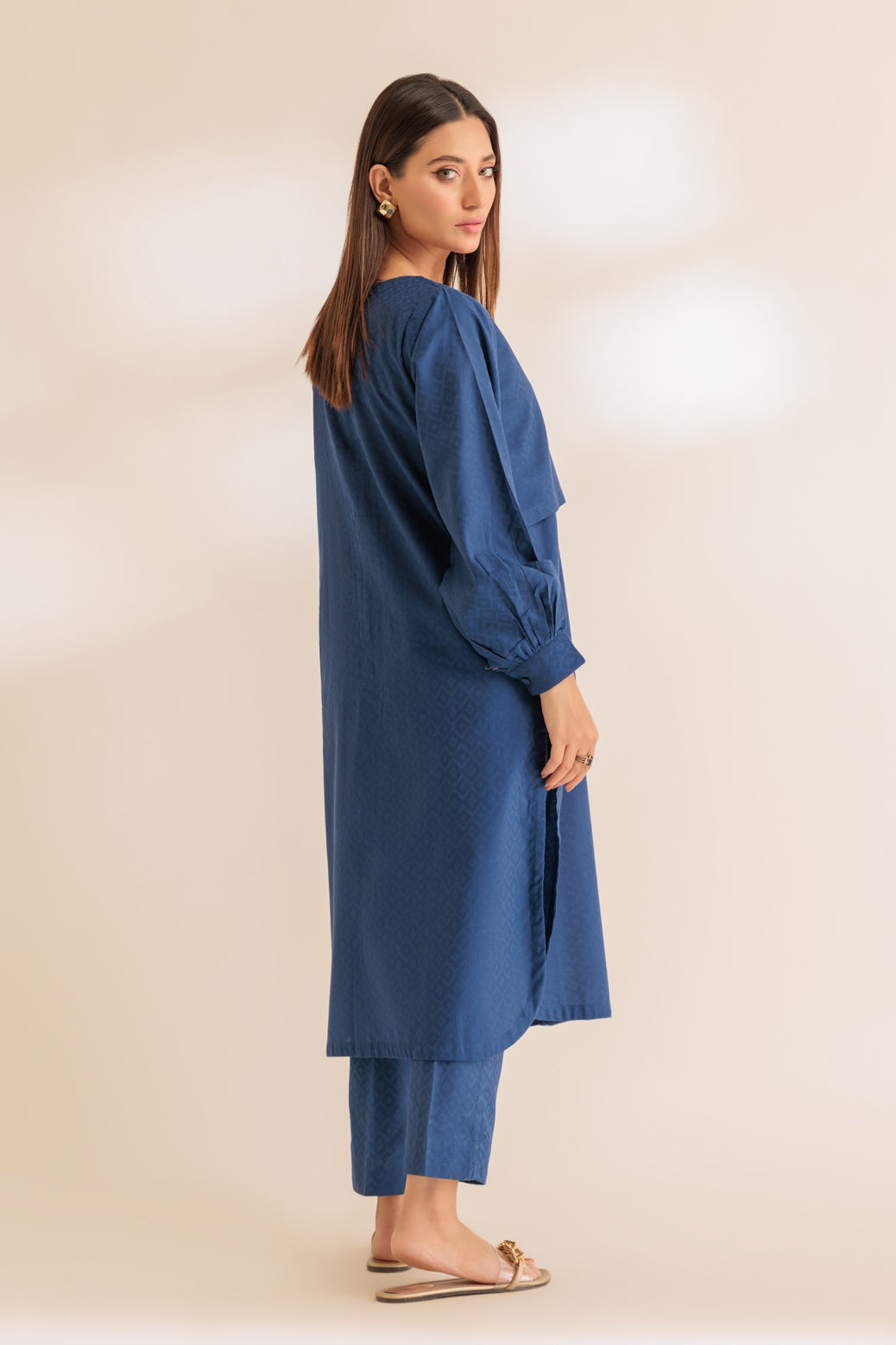 BLUE-JACQUARD-2 PIECE (SS2242P10)