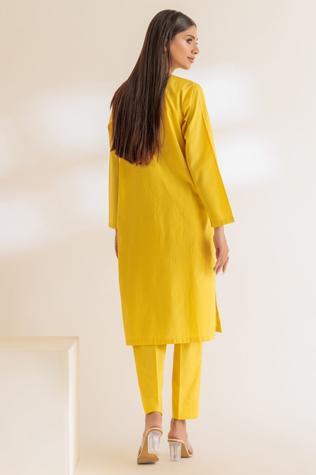 YELLOW-DOBBY-2 PIECE (SS2242P29)