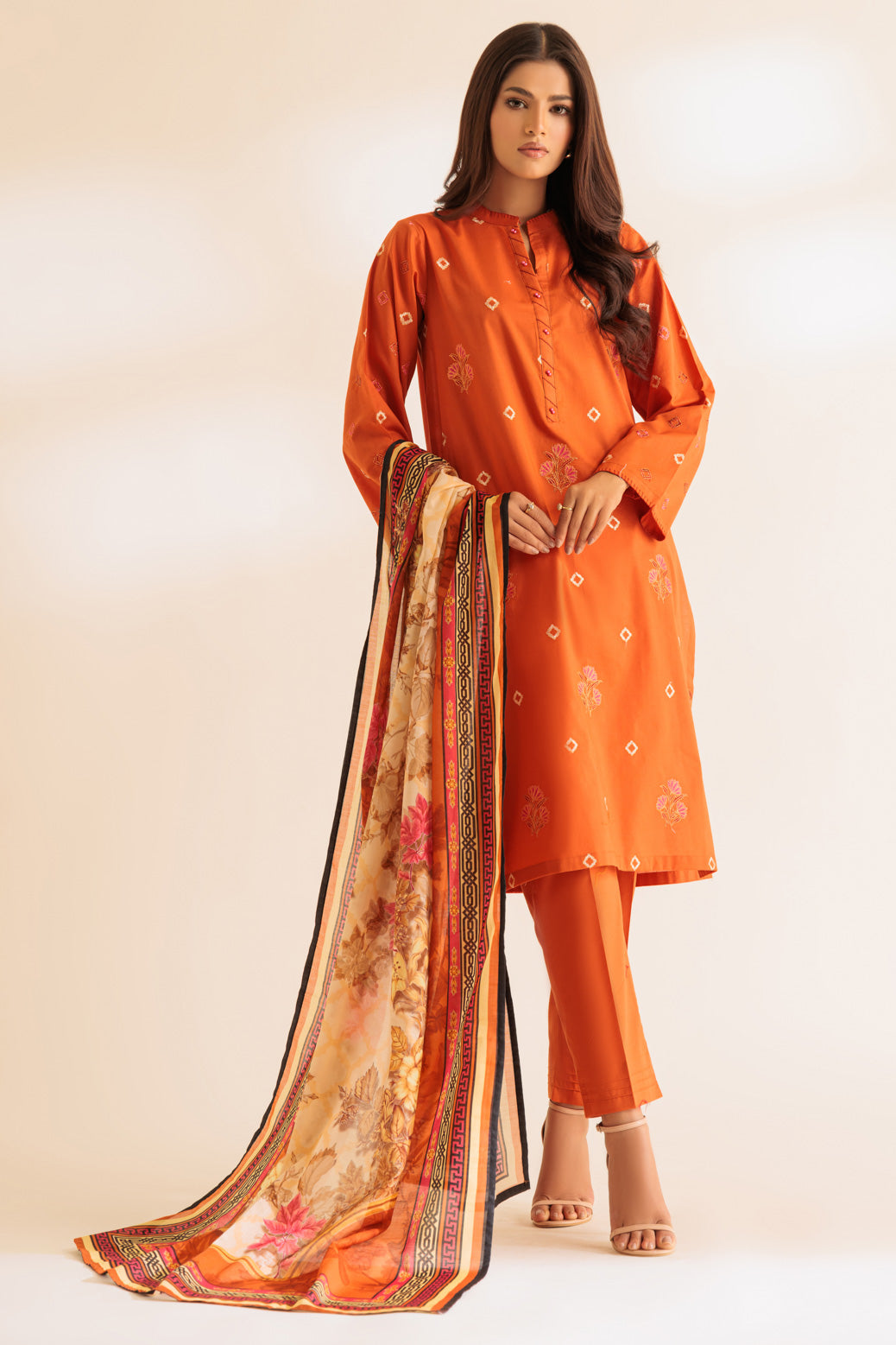 ORANGE-CAMBRIC-3 PIECE (SS2243P33)