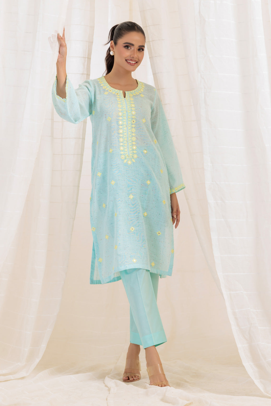 TURQUOISE-DYED-2 PIECE (SS6242P03)