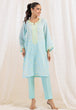 TURQUOISE-DYED-2 PIECE (SS6242P03)