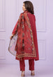 RED-JACQUARD-3 PIECE (SS6243P20)