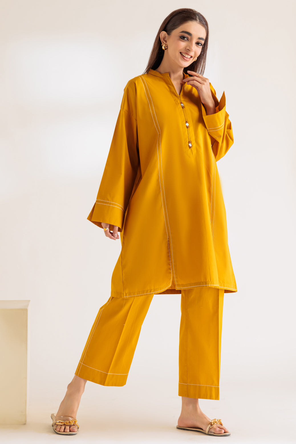 YELLOW-POPLIN-2 PIECE (WA6232P26)