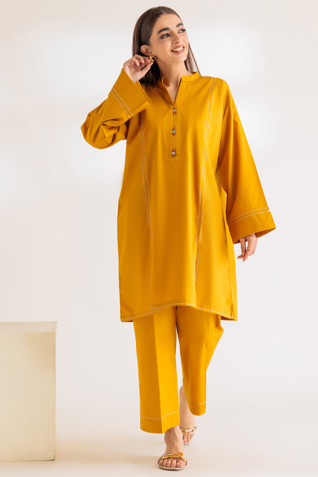 YELLOW-POPLIN-2 PIECE (WA6232P26)