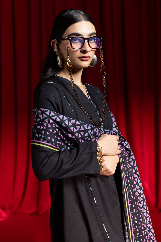 BLACK-KHADDAR-3 PIECE (WS2243P08)