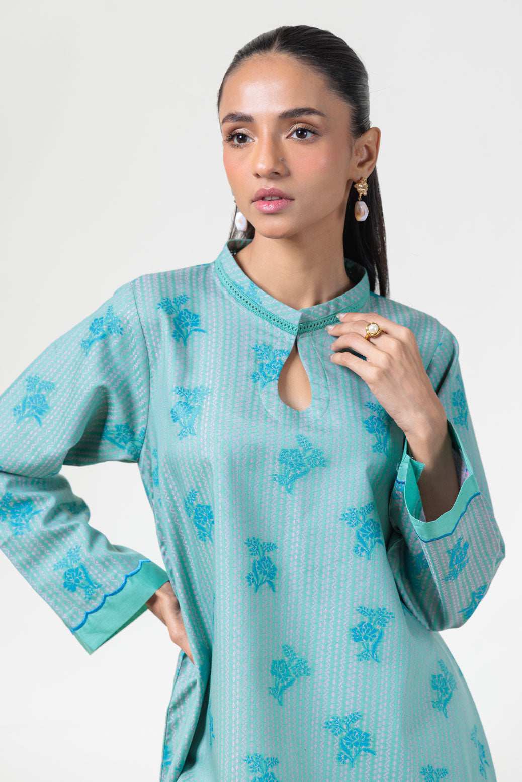 GREEN-JACQUARD-2 PIECE (WS5242P01)