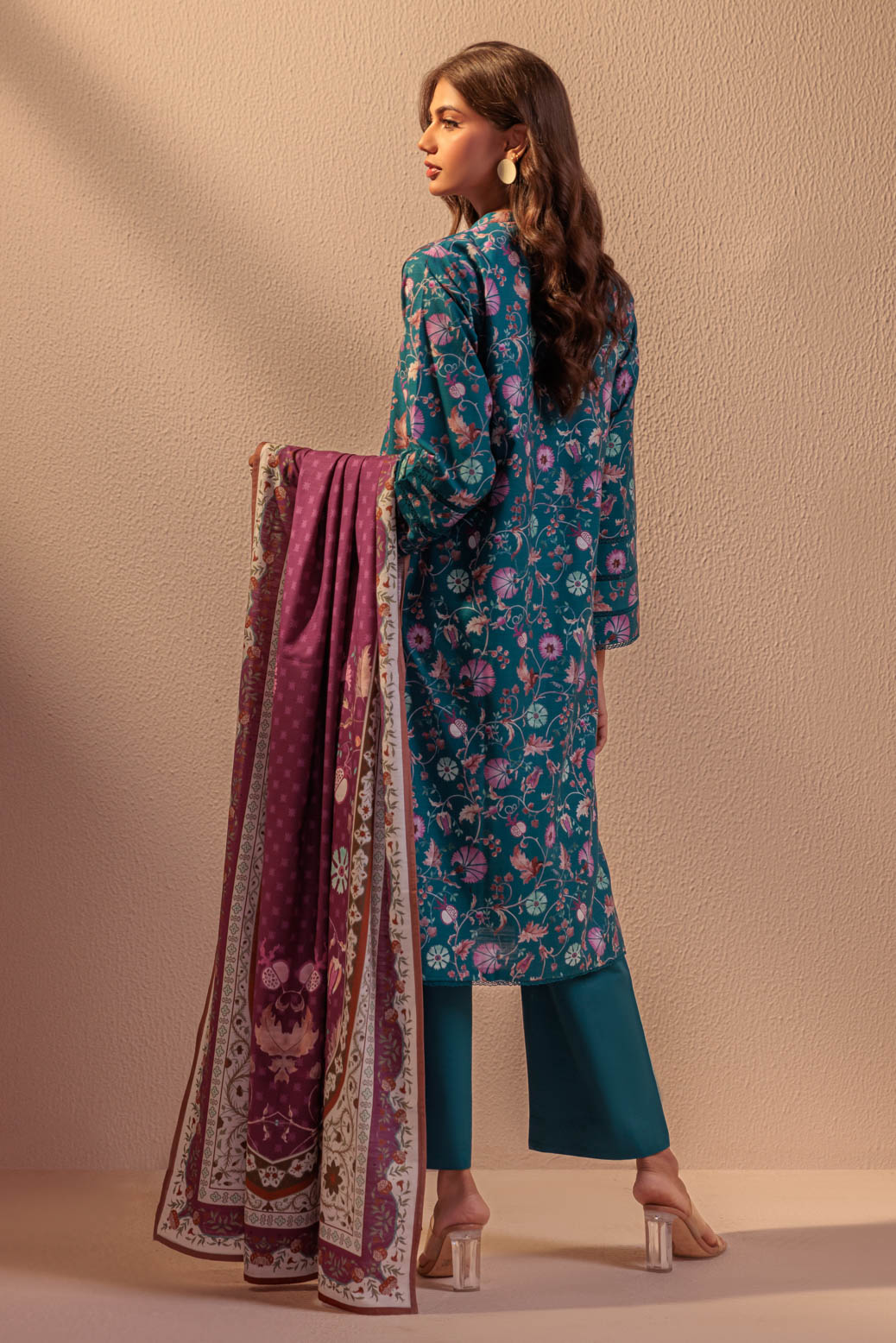 BLUE-KHADDAR-3 PIECE (WS6243P04)