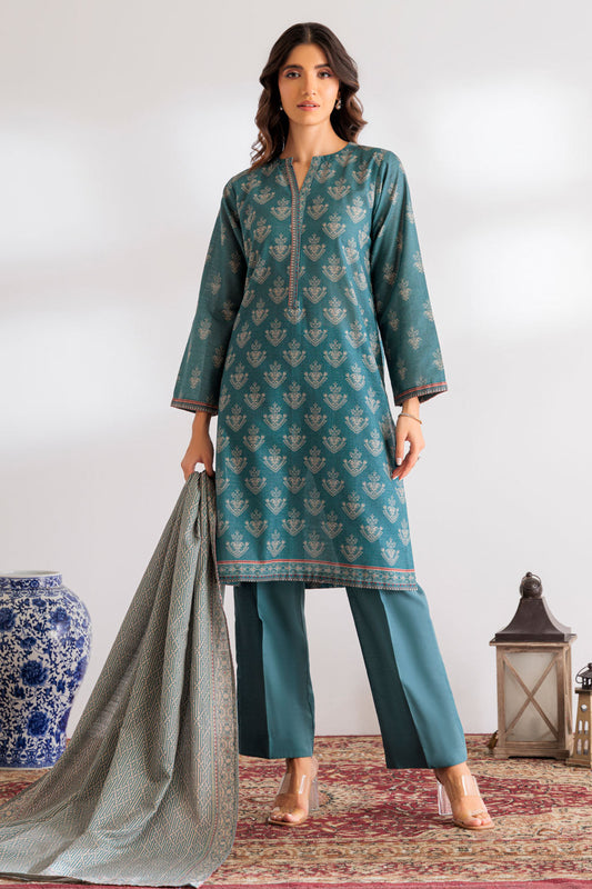 GREEN-KHADDAR-3 PIECE (WS7243P01)